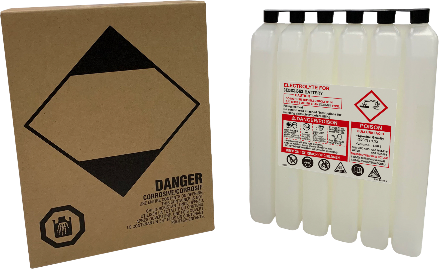 FIRE POWER SEALED BATTERY ELECTROLYTE PACK 1560CC - 1560CC CTX
